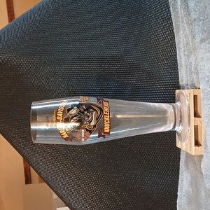 Harley Davidson Pilsner with wooden coaster